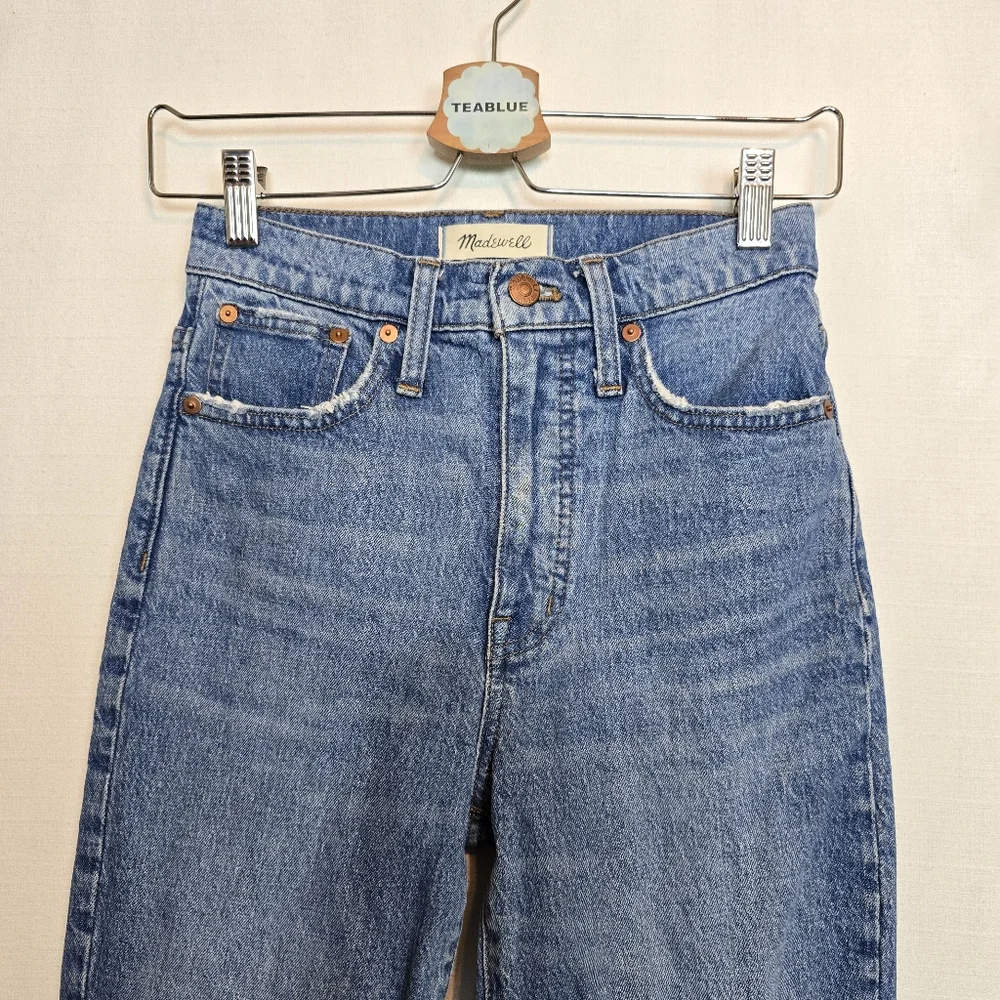 Madewell 23 Classic Straight Jean In Nearwood Wash 23